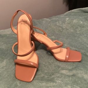 Nude square toe heels! Never worn!